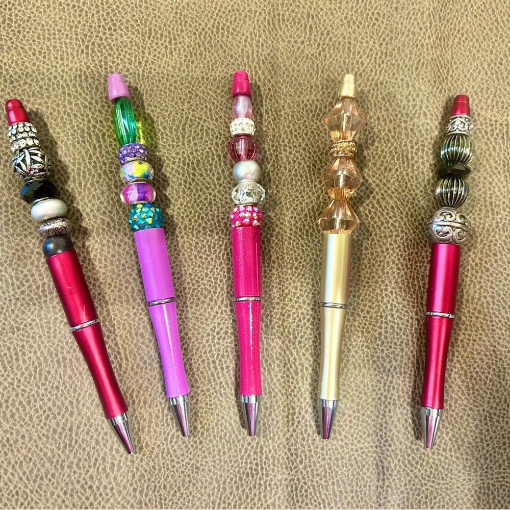 Colorful Beaded Pens Set